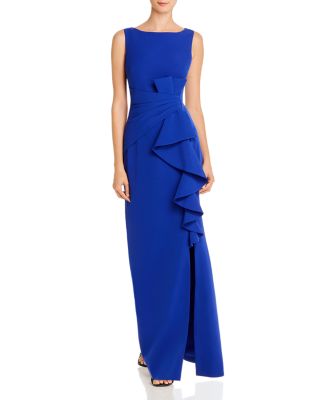 Eliza J - Sleeveless Cascading-Ruffle Gown