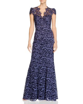 Eliza J - Scalloped-Edge Lace Gown