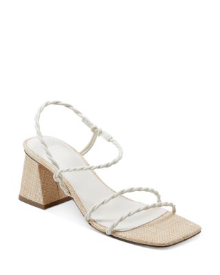 Marc Fisher LTD. - Women's Carys Square Toe Twisted Strap Block Heel Sandals