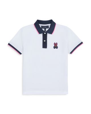 Psycho Bunny - Unisex Tipped Piqu&eacute; Polo Shirt - Little Kid, Big Kid