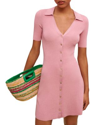 Maje - Roliane Knit Polo Mini Dress