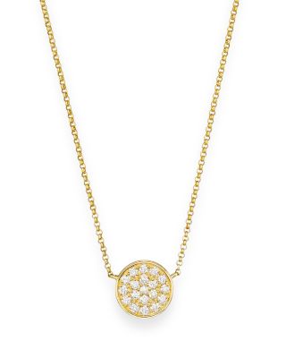Bloomingdale's - Diamond Pav&eacute; Disk Pendant in 14K Yellow Gold, 0.25 ct. t.w.&nbsp;- 100% Exclusive