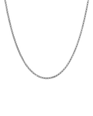 David Yurman - Men's Small Box Chain Necklace 2.7mm