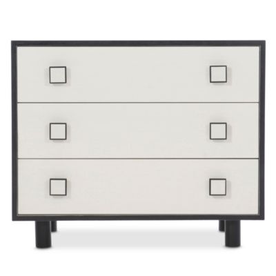 Bernhardt - Bernhardt Silhouette 3 Drawer Nightstand with Square Hardware