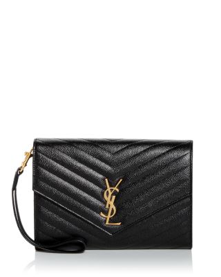 Saint Laurent - Monogram Quilted Leather Clutch