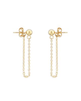 Bloomingdale's - Ball Chain Drop Earrings in 14K Yellow Gold - 100% Exclusive