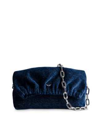 Zadig & Voltaire - Rockyssime Denim Chain Strap Bag