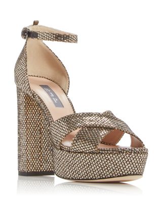SJP by Sarah Jessica Parker - Women's Ginger Platform High Block Heel Sandals