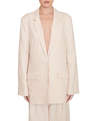 STAUD - Linen Maxwell Blazer