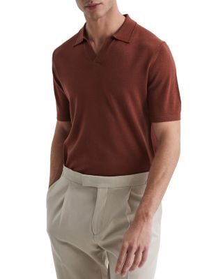 REISS - Duchie Short Sleeved Open Collar Polo
