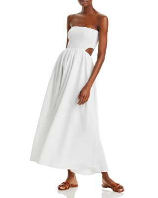 FORE - Smocked Cutout Maxi Dress