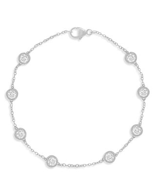 Bloomingdale's - Diamond Station Bracelet in 14K White Gold, 1.50 ct. t.w. - 100% Exclusive