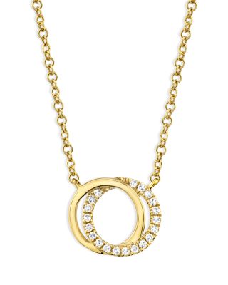 Moon & Meadow - 14K Yellow Gold Diamond Love Knot Pendant Necklace, 18" - 100% Exclusive