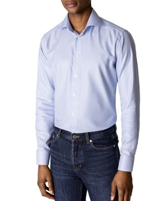 Eton - Slim Fit Houndstooth Dress Shirt