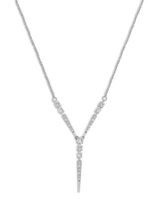 Bloomingdale's - Diamond Y Necklace in 14K White Gold, 0.50 ct. t.w. - 100% Exclusive