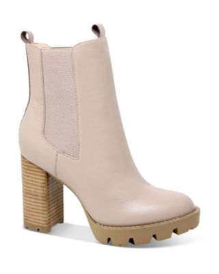 Charles David - Women's Gambit Leather Pull On Platform Booties