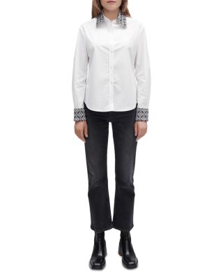 Maje - Cipaje Jacquard Trim Shirt