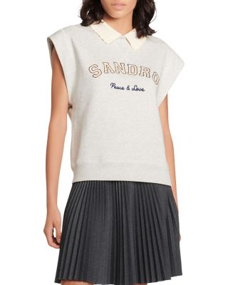 Sandro - Timy Peace & Love Logo Sweatshirt