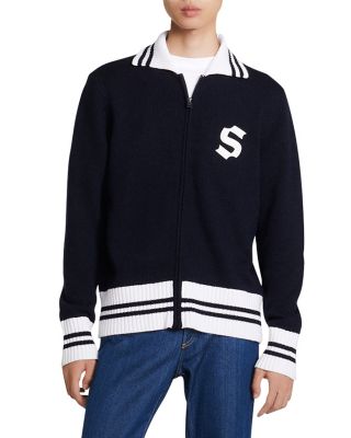 Sandro - Varsity Zip Cardigan