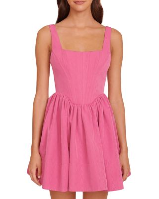 STAUD - Landscape Bustier Mini Dress