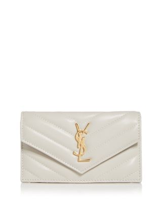 Saint Laurent - Cassandre Matelasse Fragments Flap Card Case
