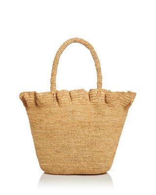 Loeffler Randall - Cyrus Raffia Ruffle Tote