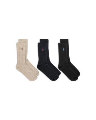 Ralph Lauren - Boys' Dress Rib Crew Socks - Little Kid, Big Kid