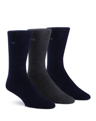Calvin Klein - Flat Knit Crew Socks, Pack of 3