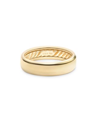 David Yurman - Men's Classic Band Ring in 18K Yellow Gold
