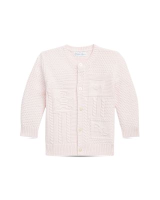 Ralph Lauren - Unisex Contrast Knit Organic Cotton Cardigan - Baby