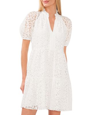 CeCe - V Neck Baby Doll Lace Dress