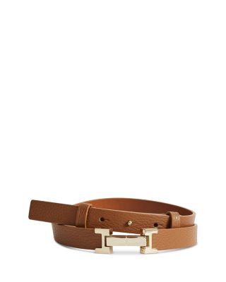 REISS - Women's Hayley Metal Hardware Leather Belt