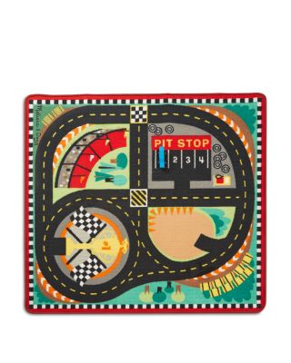 Melissa & Doug - Race Car Rug Set - Ages 3+