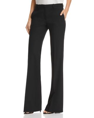 Theory - Demitria Wool-Blend Flared Pants