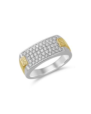 Bloomingdale's - Men's Diamond Two Tone Square Cluster Ring in 14K Yellow Gold & White Gold, 0.75 ct. t.w. - 100% Exclusive
