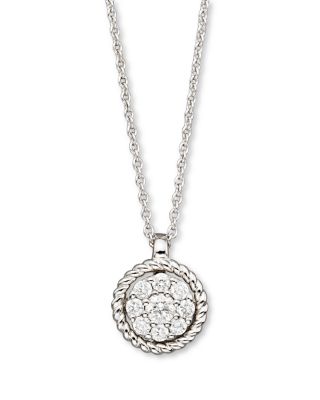 Bloomingdale's - Diamond Pendant Set In 14K White Gold, 0.20 ct.&nbsp;- 100% Exclusive