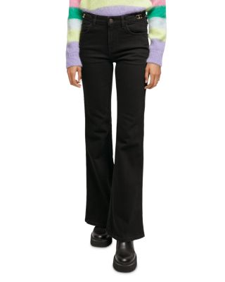Maje - Pramo Flared Jeans in Black