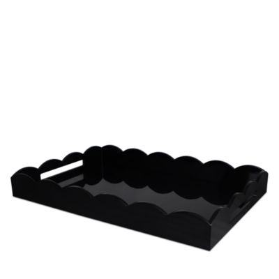 Addison Ross - Large Lacquer Scalloped Ottoman Tray