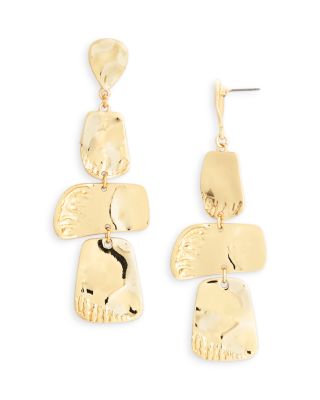 AQUA - Hammered Sculptural Statement Earrings - 100% Exclusive