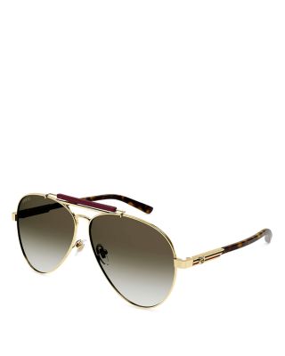 Gucci - Archive Details Pilot Sunglasses, 61mm