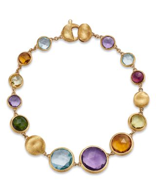 Marco Bicego - 18K Yellow Gold Jaipur Multi Gemstone Single Strand Bracelet