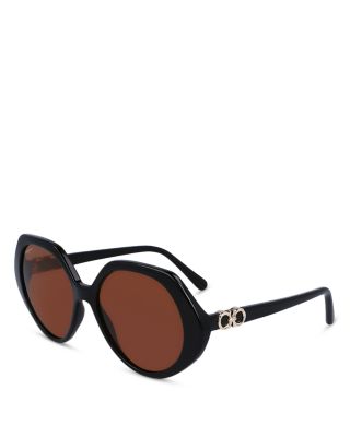 Ferragamo - Gancini Geometric Sunglasses, 58mm