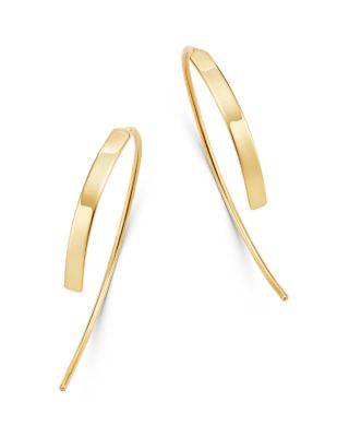 Moon & Meadow - Bar Threader Earrings in 14K Yellow Gold - 100% Exclusive
