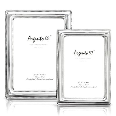 Argento SC - Double Bead Sterling Silver Frame