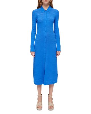 Maje - Maline Knit Shirt Dress