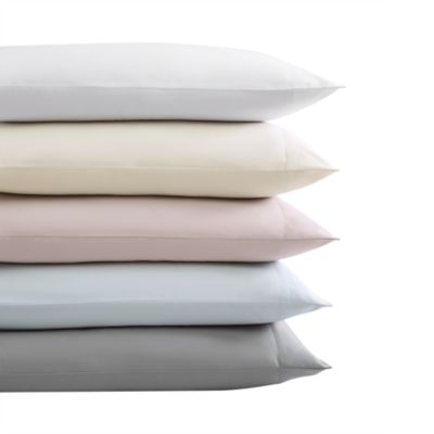 Vera Wang - Solid Blue Sateen Sheet Set