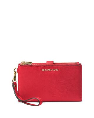 MICHAEL Michael Kors - Adele Double Zip Leather iPhone 7 Plus Wristlet