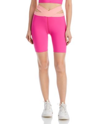 AQUA - Cutout High Rise Bike Shorts - 100% Exclusive
