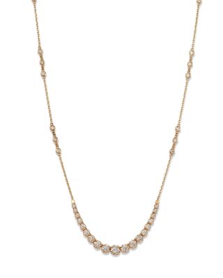 Bloomingdale's - Diamond Graduated 17" Collar Necklace in 14K Yellow Gold, 2.25 ct. t.w. - 100% Exclusive