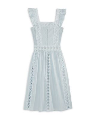 AQUA - Girls' Crochet Flutter Dress - Big Kid - 100% Exclusive